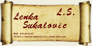 Lenka Šukalović vizit kartica